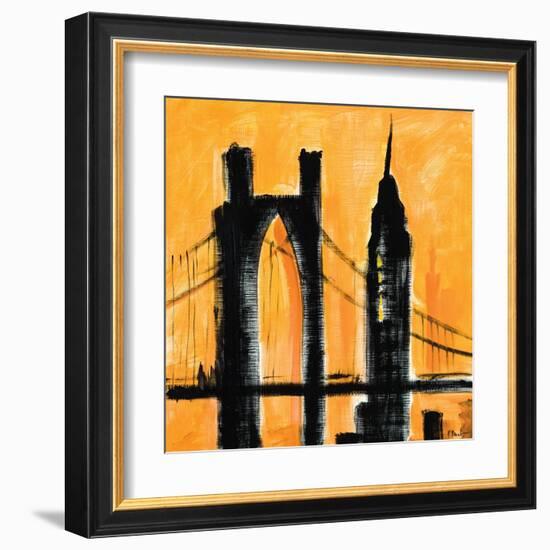 Amber Cityscape-Paul Brent-Framed Art Print