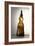 Amber-Colored Bottle in Metal Mold-Blown Glass with Relief Decoration-Bernhard Strigel-Framed Giclee Print