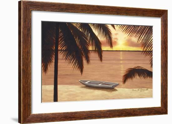 Amber Palms-Diane Romanello-Framed Art Print