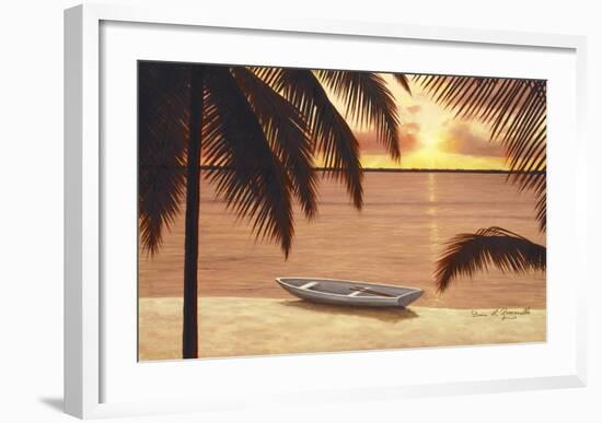 Amber Palms-Diane Romanello-Framed Art Print