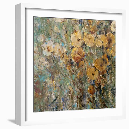 Amber Poppy Field I-Tim O'toole-Framed Art Print