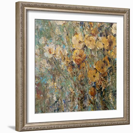 Amber Poppy Field I-Tim O'toole-Framed Premium Giclee Print