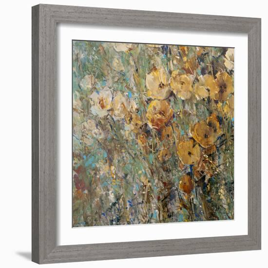 Amber Poppy Field I-Tim O'toole-Framed Premium Giclee Print