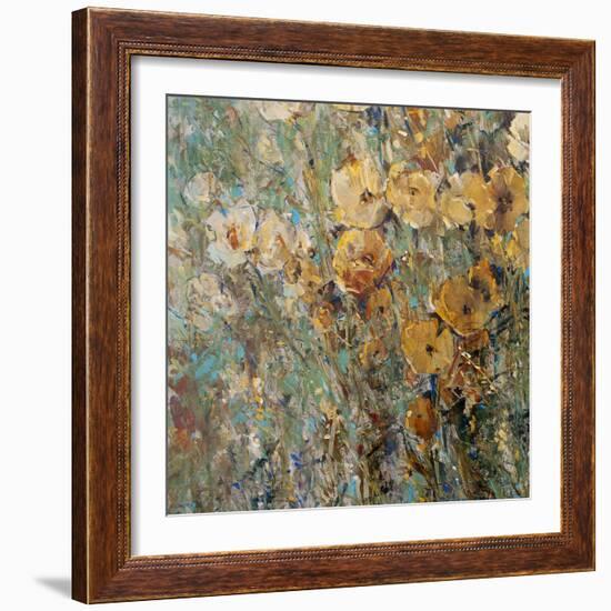 Amber Poppy Field I-Tim O'toole-Framed Premium Giclee Print