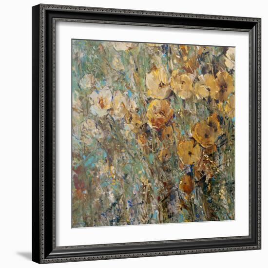 Amber Poppy Field I-Tim O'toole-Framed Premium Giclee Print