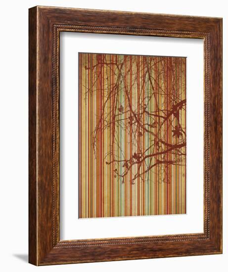 Amber Stripe-Erin Clark-Framed Art Print