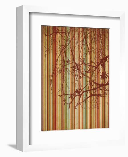 Amber Stripe-Erin Clark-Framed Art Print