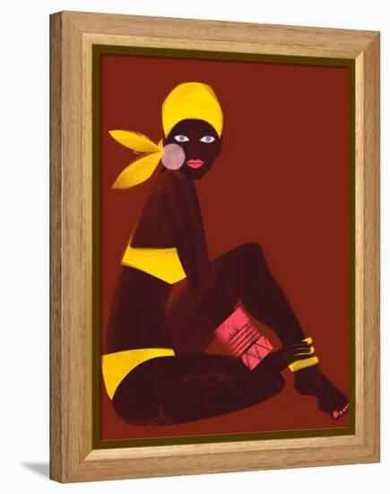 Amber Sun-Erin K. Robinson-Framed Stretched Canvas