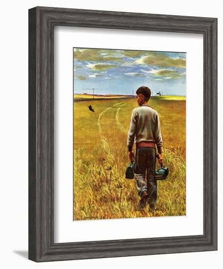 "Amber Waves of Grain," September 8, 1945-John Falter-Framed Giclee Print