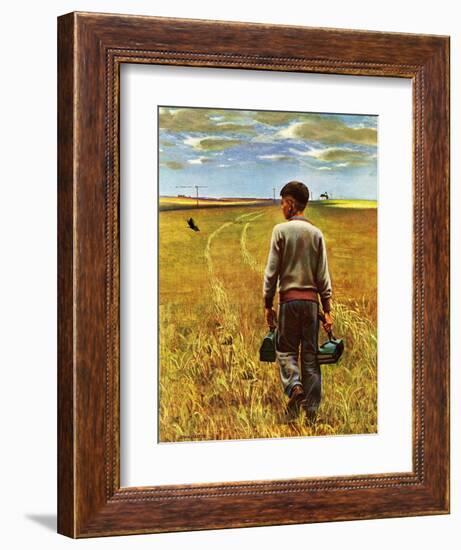 "Amber Waves of Grain," September 8, 1945-John Falter-Framed Giclee Print