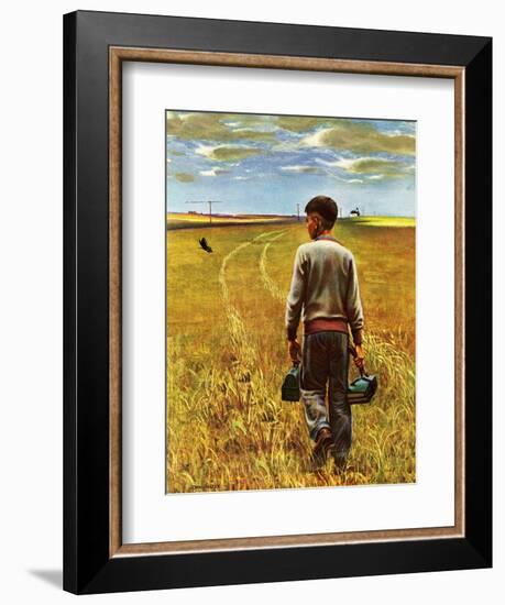 "Amber Waves of Grain," September 8, 1945-John Falter-Framed Giclee Print