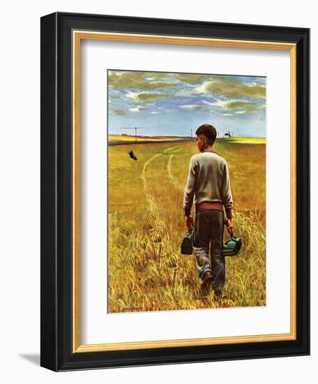 "Amber Waves of Grain," September 8, 1945-John Falter-Framed Giclee Print