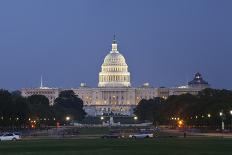 US Capitol Panoramic at Night as Seen from the Mall.-Ambient Ideas-Photographic Print
