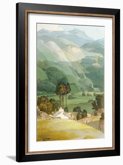 Ambleside, 1786 (W/C with Pen and Ink over Graphite on Laid Paper)-Francis Towne-Framed Giclee Print