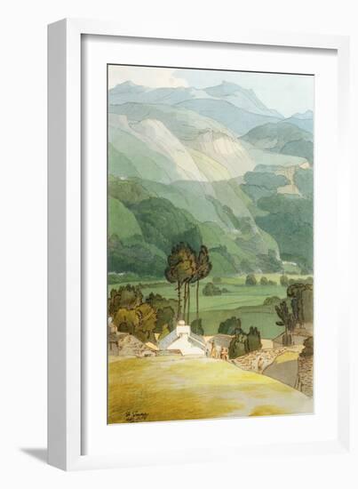 Ambleside, 1786 (W/C with Pen and Ink over Graphite on Laid Paper)-Francis Towne-Framed Giclee Print