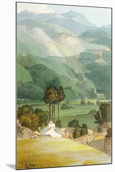 Ambleside, 1786 (W/C with Pen and Ink over Graphite on Laid Paper)-Francis Towne-Mounted Premium Giclee Print