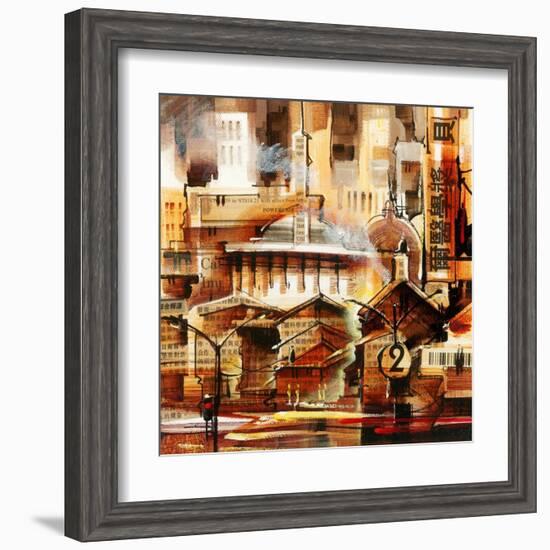 Ambre-ville-Roland Palmaerts-Framed Art Print