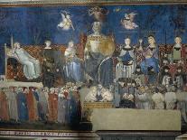 The effects of good government in cities-Ambrogio Lorenzetti-Giclee Print