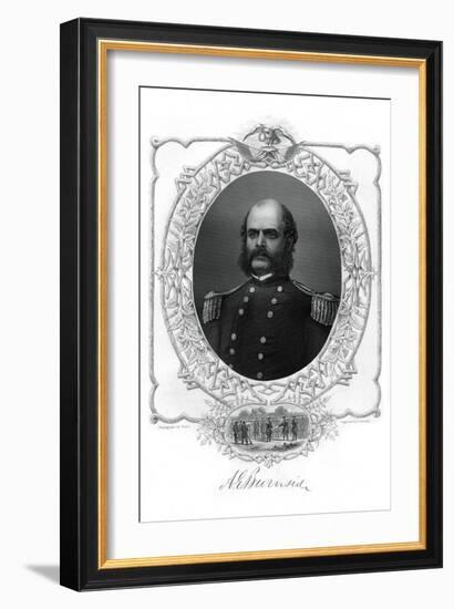 Ambrose Burnside, Union Army General in the American Civil War, 1862-1867-G Stodart-Framed Giclee Print