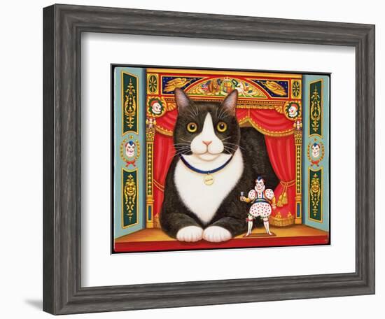 Ambrose the Theatre Cat, 2007-Frances Broomfield-Framed Giclee Print