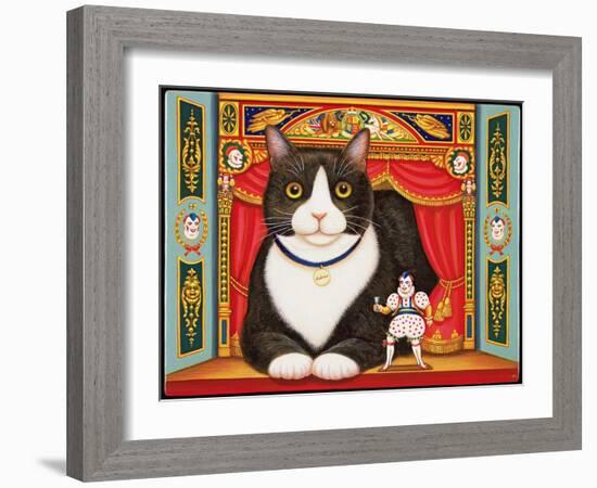 Ambrose the Theatre Cat, 2007-Frances Broomfield-Framed Giclee Print