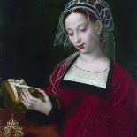 Young Woman Reading a Book of Hours-Ambrosius Benson-Framed Giclee Print