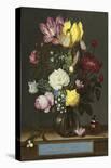 Tulips in a Glass Vase-Ambrosius Bosschaert the Elder-Giclee Print
