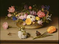 Still Life with Flowers, 1614-Ambrosius Bosschaert the Elder-Framed Premier Image Canvas