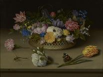 Still Life with Roses in a Berkemeijer Glass-Ambrosius The Elder Bosschaert-Giclee Print