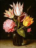 Still Life with Roses in a Berkemeijer Glass-Ambrosius The Elder Bosschaert-Giclee Print