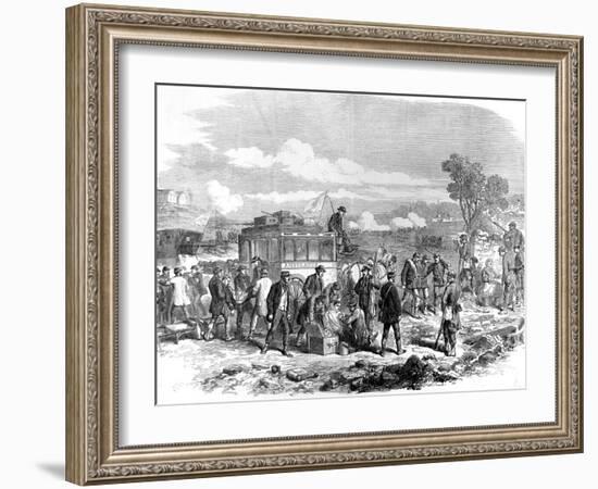 Ambulance Internationale Tending the Wounded; Franco-Prussian War-null-Framed Photographic Print