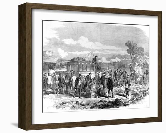 Ambulance Internationale Tending the Wounded; Franco-Prussian War-null-Framed Photographic Print
