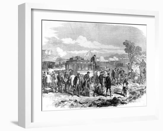 Ambulance Internationale Tending the Wounded; Franco-Prussian War-null-Framed Photographic Print