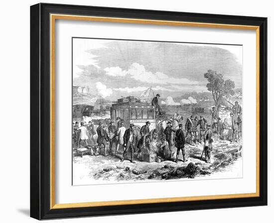 Ambulance Internationale Tending the Wounded; Franco-Prussian War-null-Framed Photographic Print