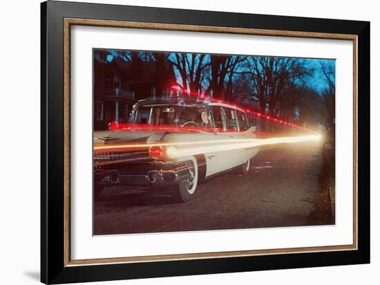 Ambulance with Light Effects, Retro-null-Framed Art Print