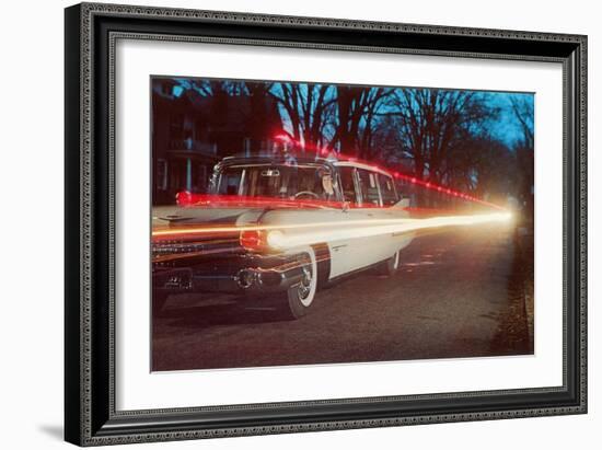 Ambulance with Light Effects, Retro-null-Framed Art Print