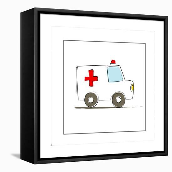 Ambulance-null-Framed Premier Image Canvas