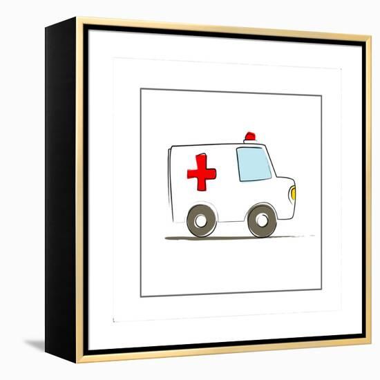 Ambulance-null-Framed Premier Image Canvas