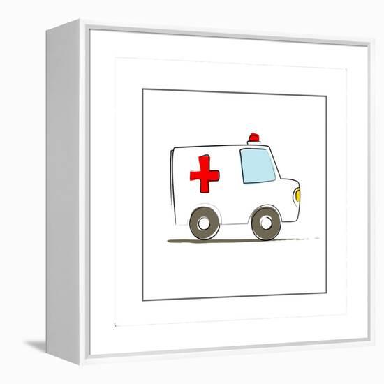 Ambulance-null-Framed Premier Image Canvas