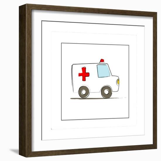 Ambulance-null-Framed Giclee Print