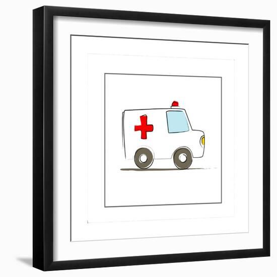 Ambulance-null-Framed Giclee Print