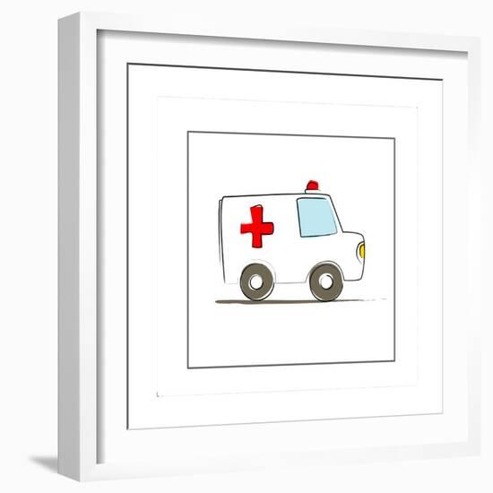 Ambulance-null-Framed Giclee Print