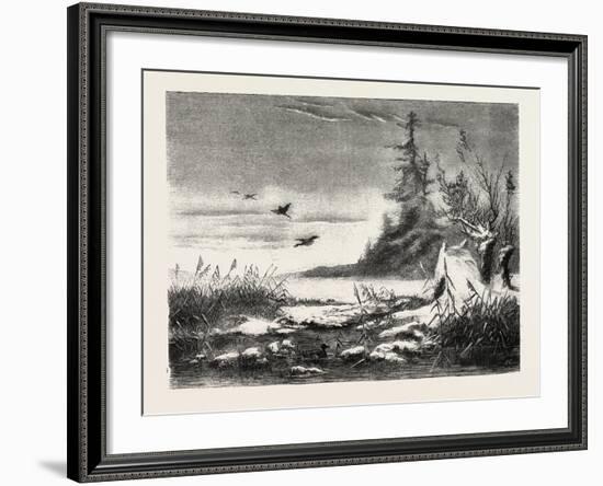 Ambush for Duck Shooting, 1882-null-Framed Giclee Print