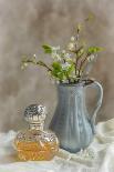 Antique Perfume Bottle with Antique Jug Filled with Spring Blossom-Amd Images-Photographic Print