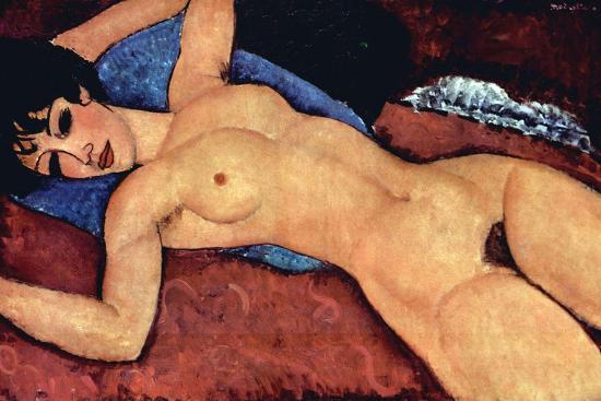 Reclining Nude' Art Print - Amedeo Modigliani | Art.com