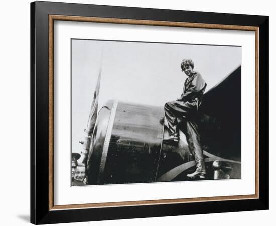 Amelia Earhart, 1932 (b/w photo)-American Photographer-Framed Photographic Print