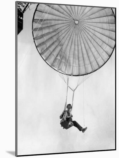 Amelia Earhart Helps Test a Commercial Parachute. June 2, 1935-null-Mounted Photo