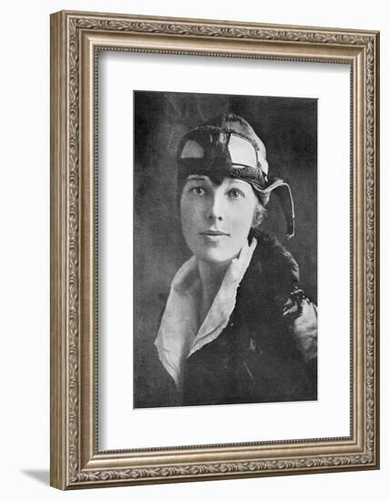 Amelia Earhart, US Aviation Pioneer-Science, Industry and Business Library-Framed Photographic Print