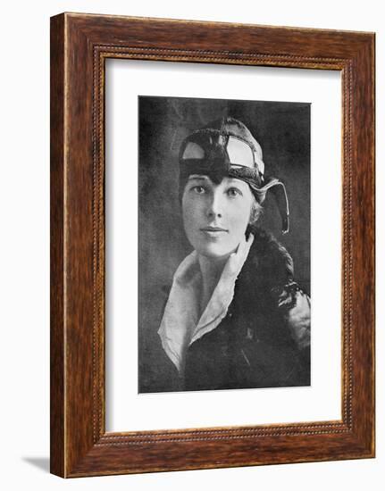 Amelia Earhart, US Aviation Pioneer-Science, Industry and Business Library-Framed Photographic Print