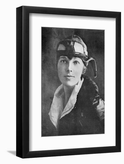 Amelia Earhart, US Aviation Pioneer-Science, Industry and Business Library-Framed Photographic Print